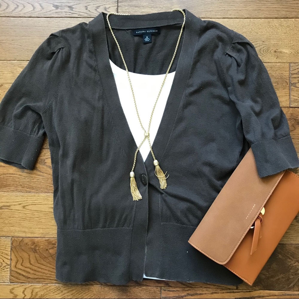 💥Banana Republic brown cardigan